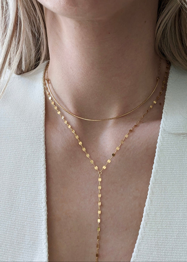 Gold Filled Olivia Lariat Necklace