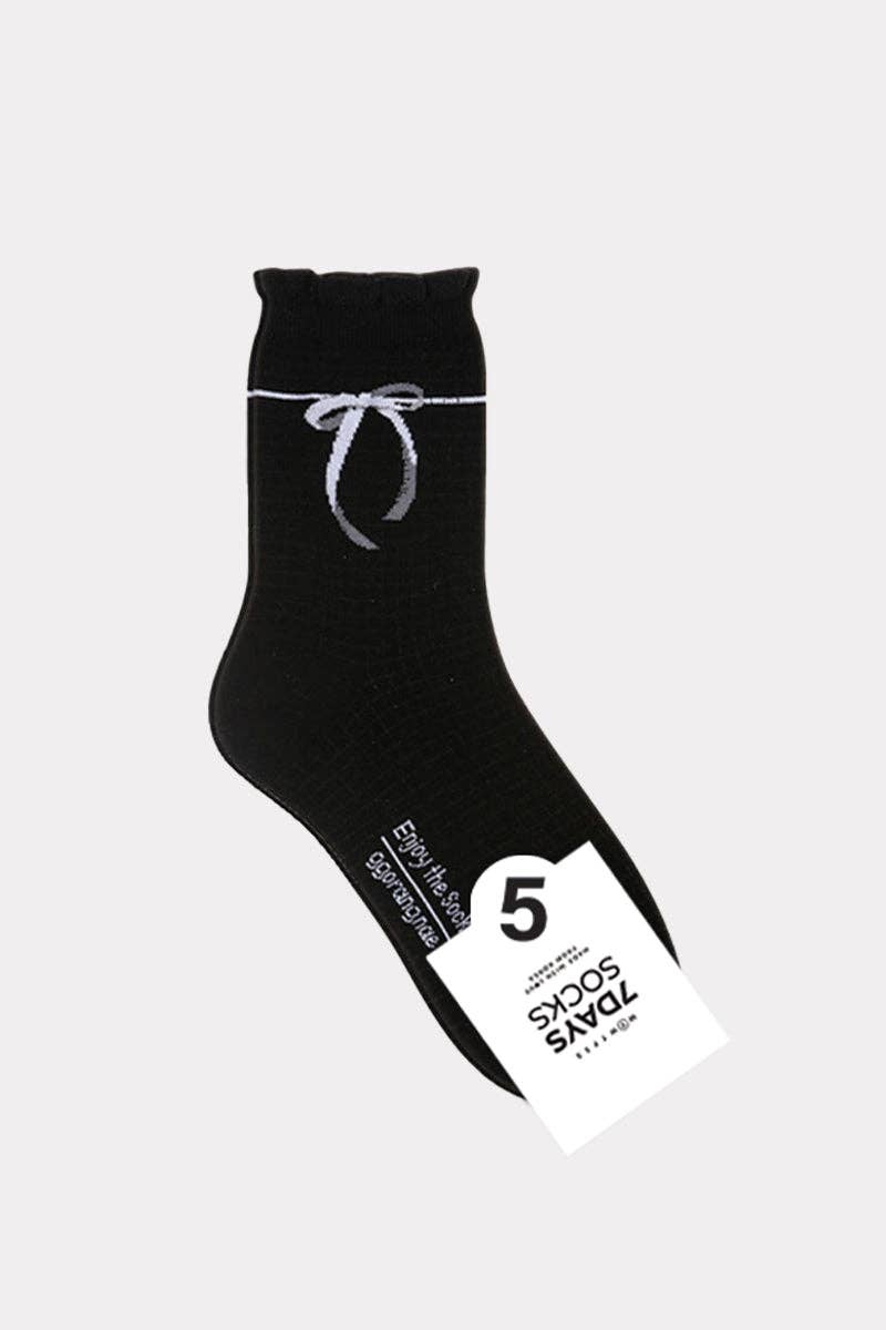 Crew Ribbon Bow Socks