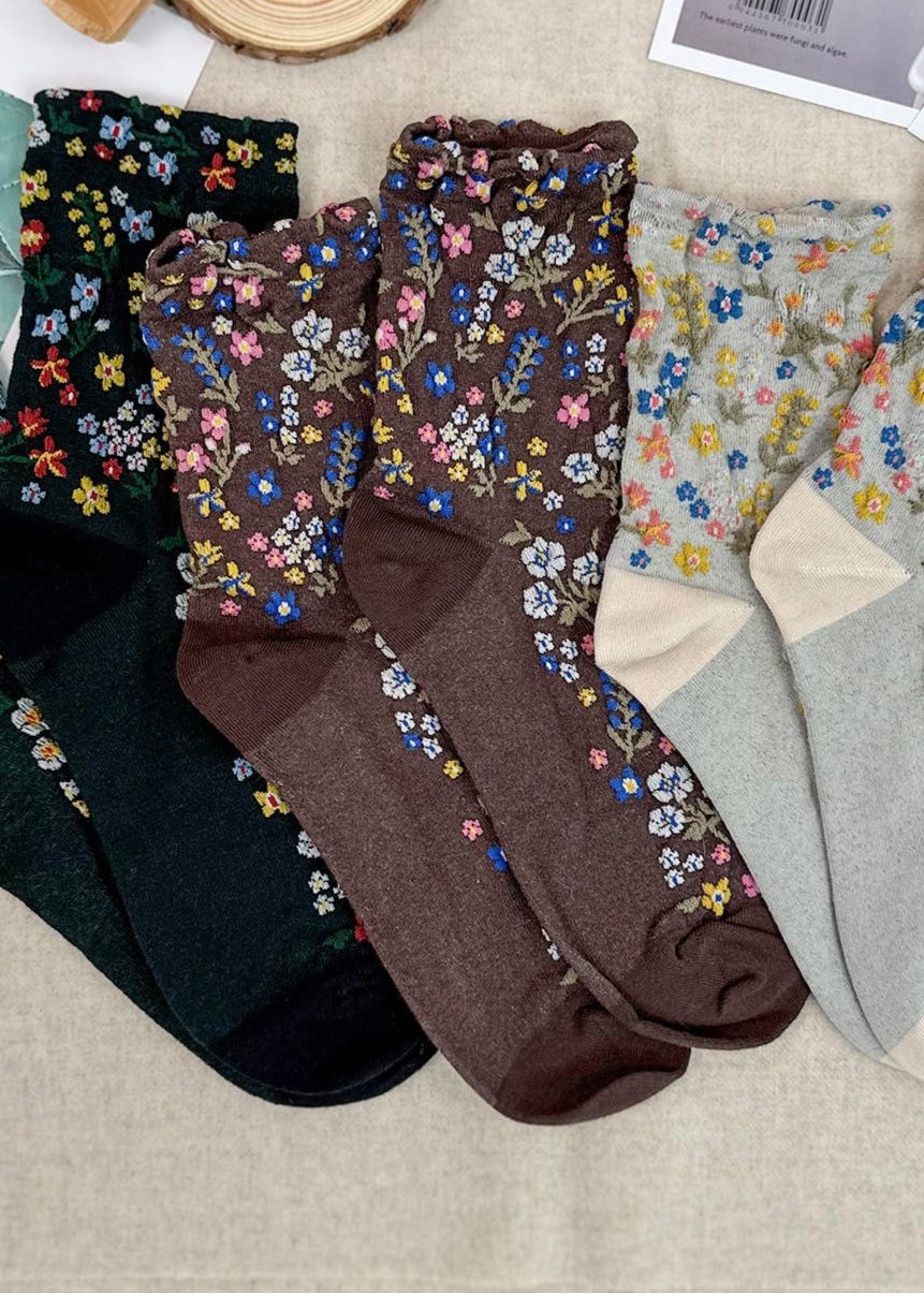 Crew Harga Garden Flower Socks