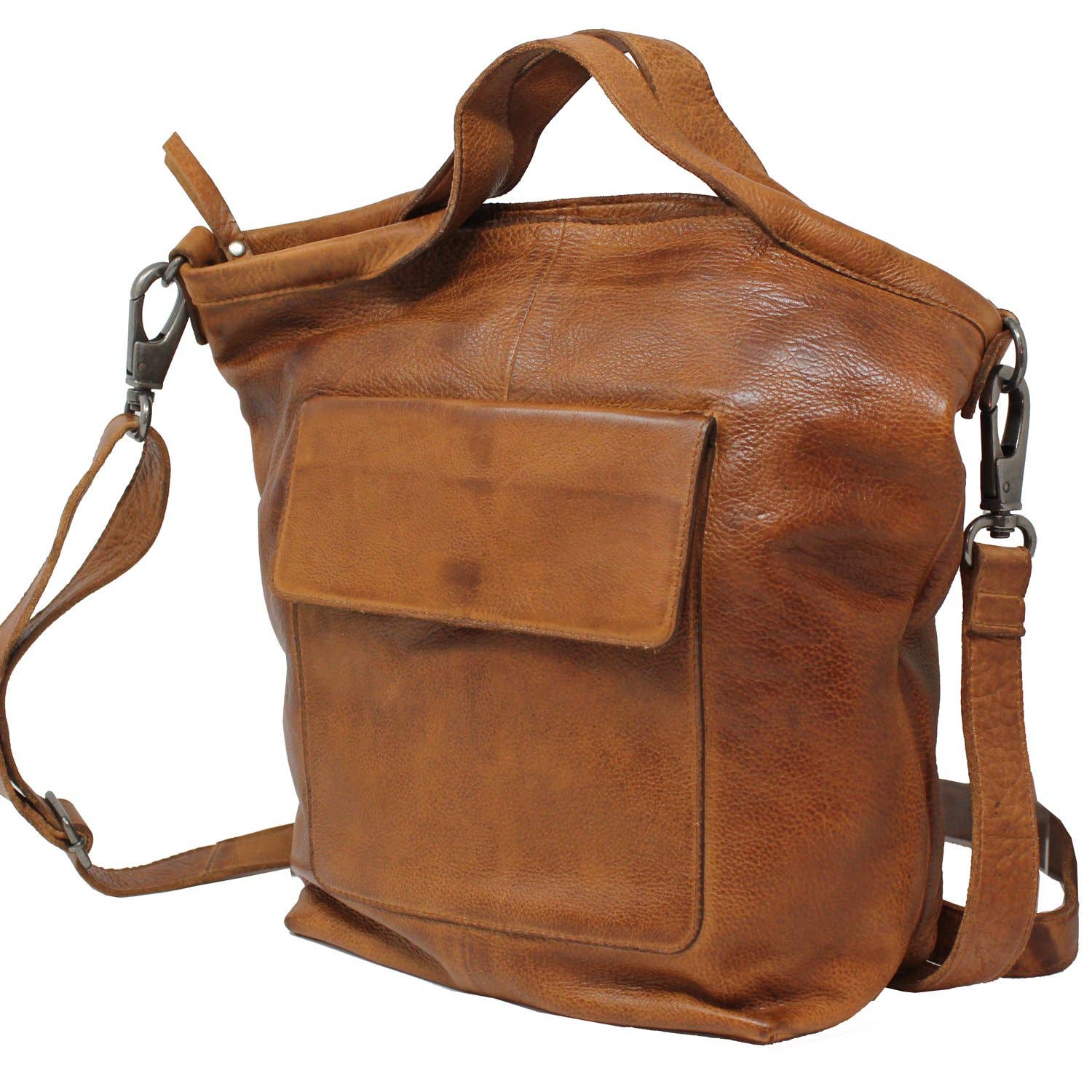 Bianca Handcrafted Leather Crossbody Tote