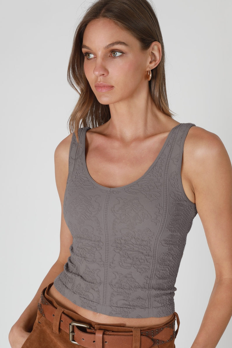 Reversible Lace Crop Top Tank