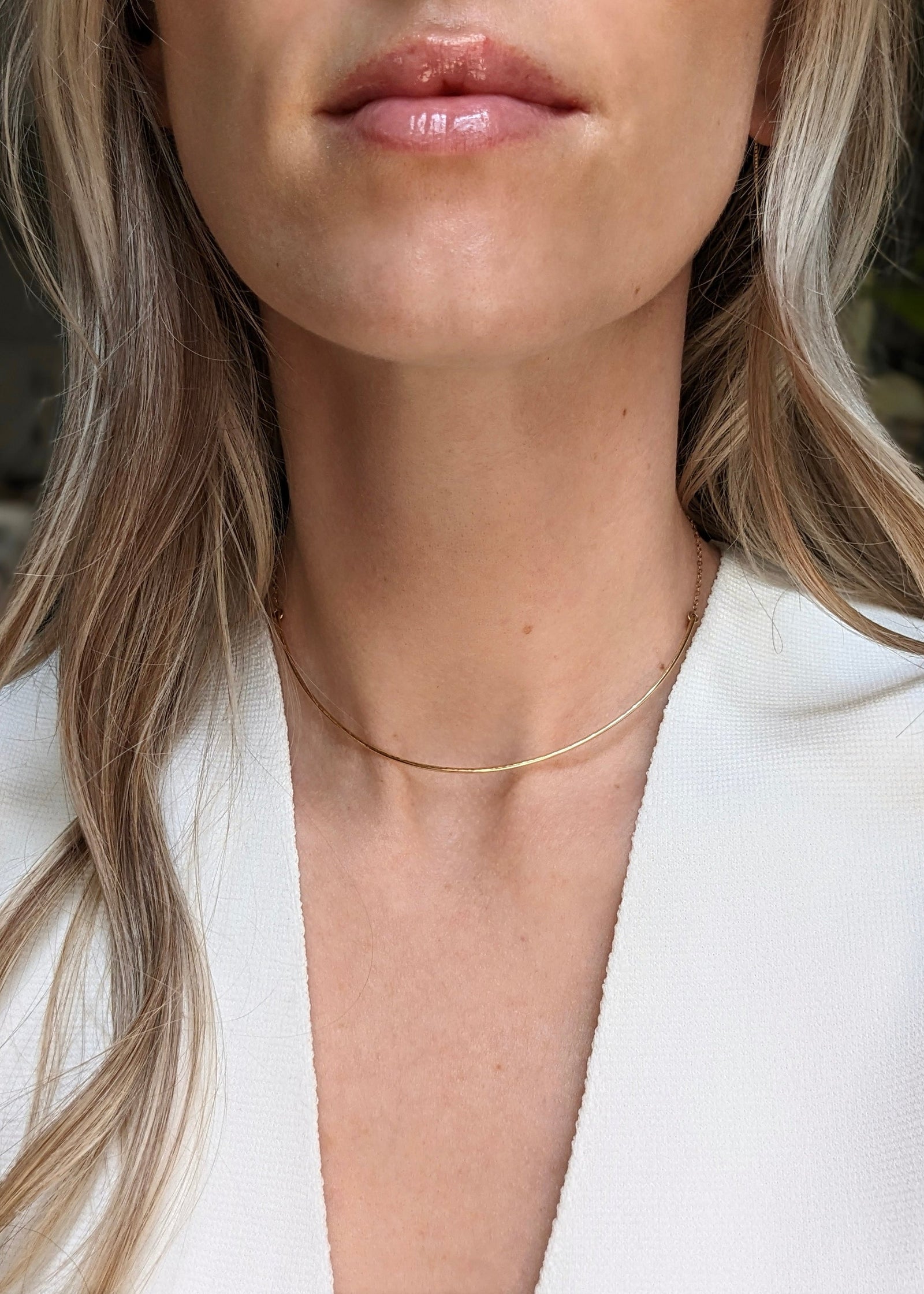 Gold Filled Half Collar Necklace