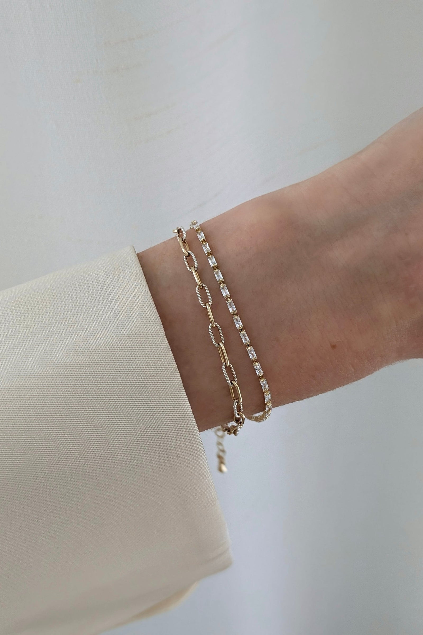 Sutton Baguette CZ Tennis Bracelet