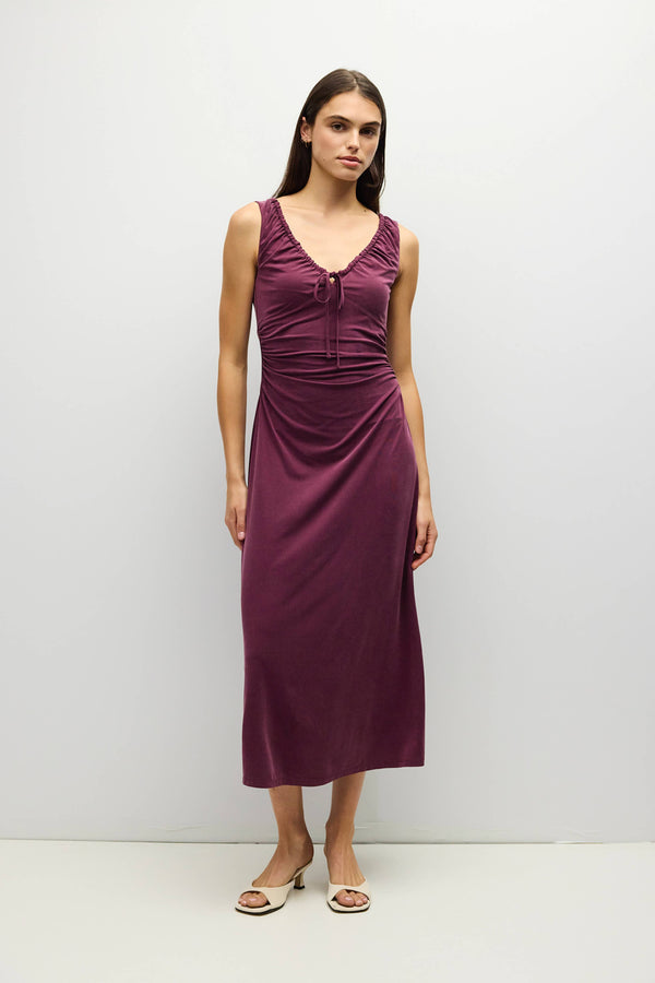 Sleek Knit Midi Dress