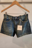 Final Sale - Mid Rise Relaxed Denim Shorts