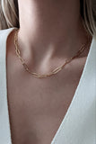 Boyfriend Paperclip Chain Necklace by Layer the Love