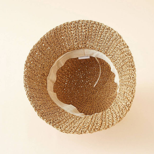 Straw Bucket Hat