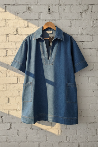 Striped Cotton Midi Skirt