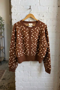 Deer Dot Cardigan