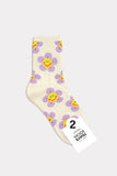 Crew Smile Flower Socks