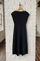 Knit Boat Neck Midi Dress