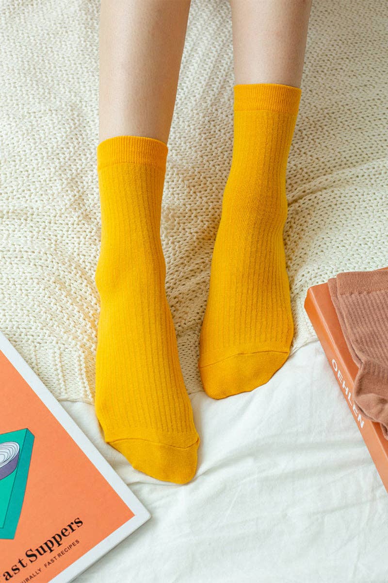 Crew High Pleat Socks