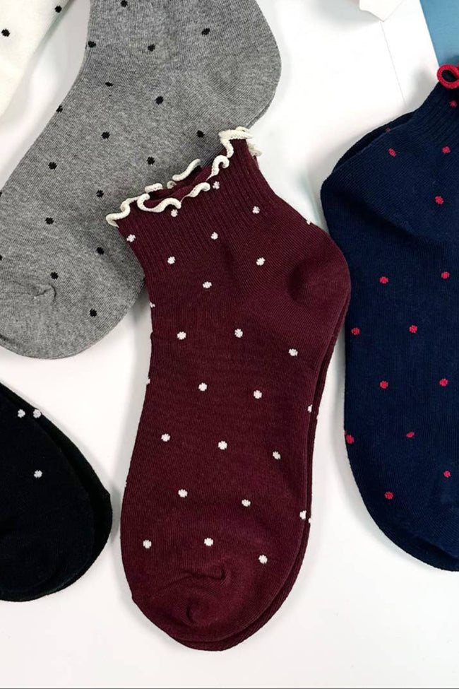 Crew Frill Dot Socks