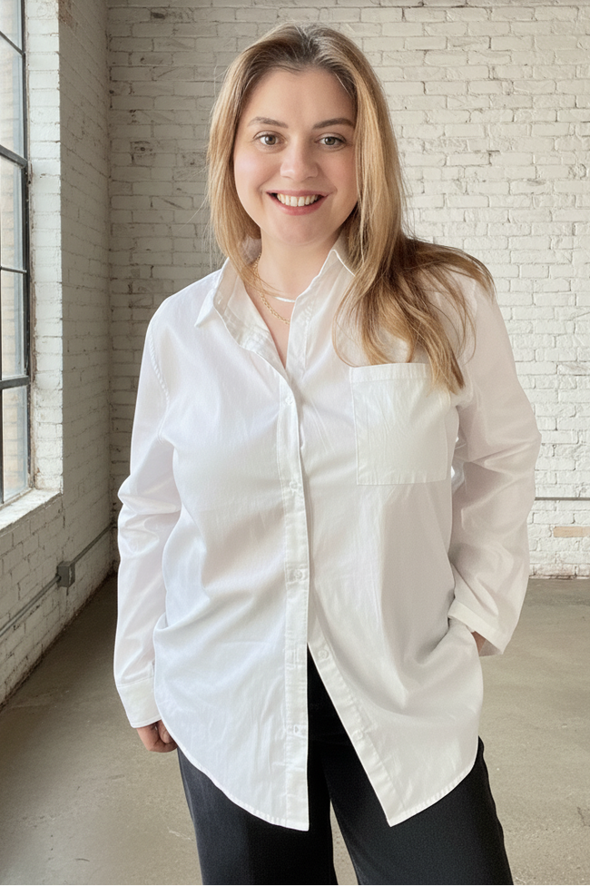 Final Sale - Oversized Poplin Shirt