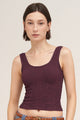 Reversible Lace Crop Top Tank