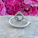 Round Flower Ring in Sterling Silver