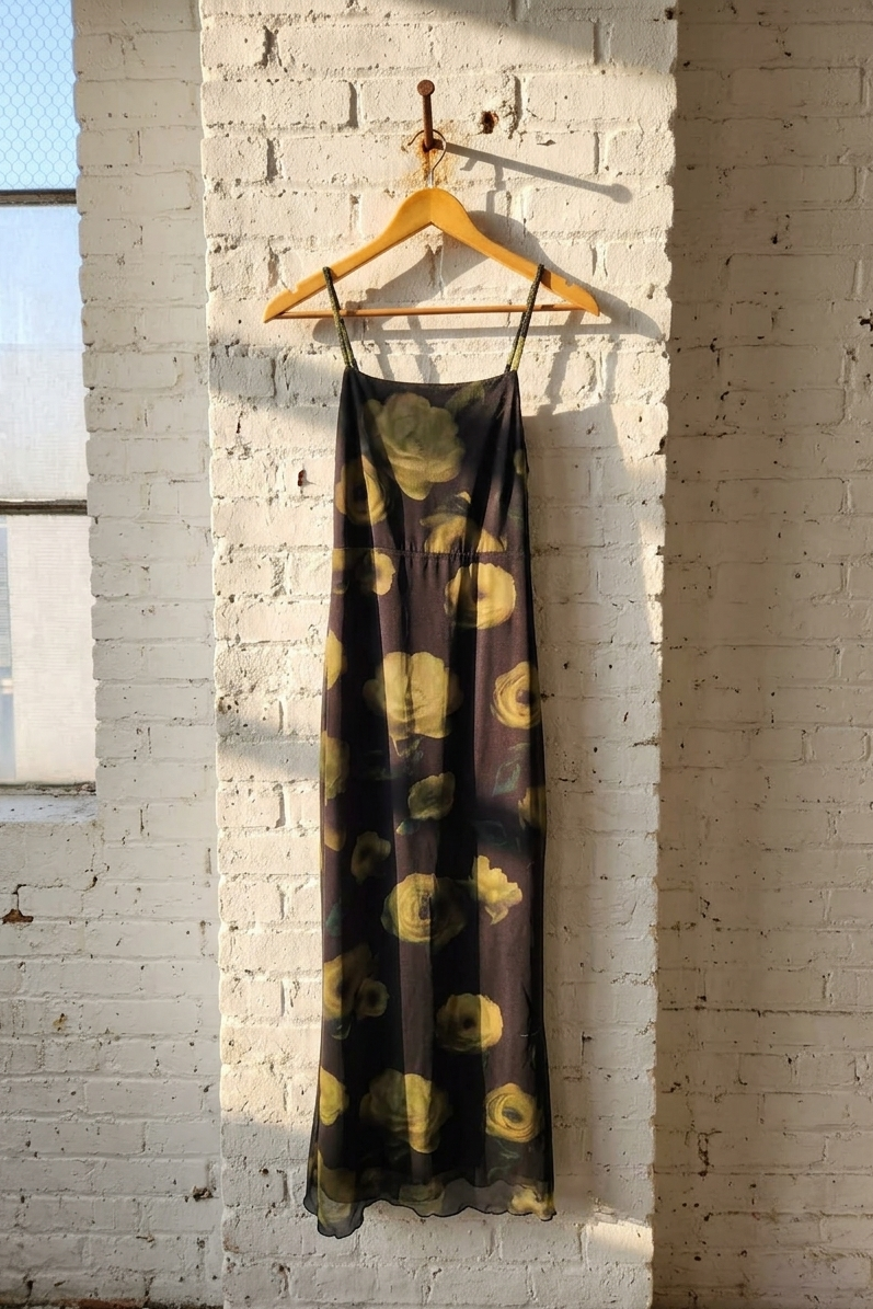 Nocturnal Blooms Maxi Dress