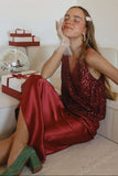 Solid Satin Skirt