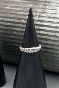 Tapered Croissant Dome Ring