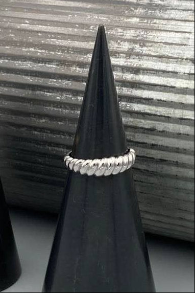 Tapered Croissant Dome Ring