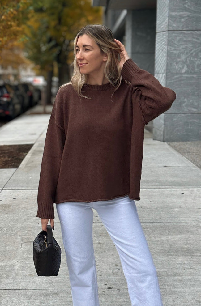 Slouchy Crew Neck Sweater