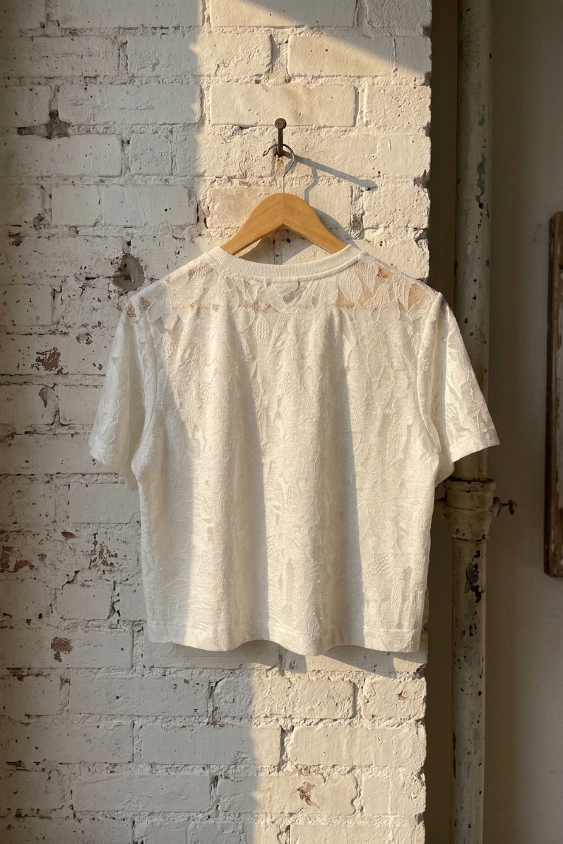 Lace Floral Tee Shirt