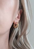 Gold Hailey Hoops by Layer the Love