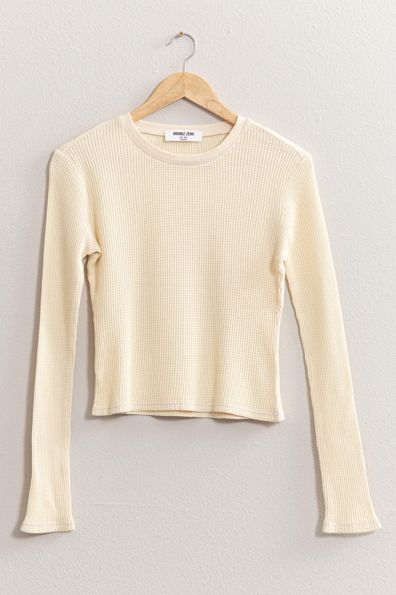 Waffle Knit Long Sleeve Shirt