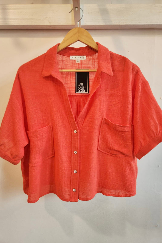 Cotton Gauze Short Sleeve Shirt