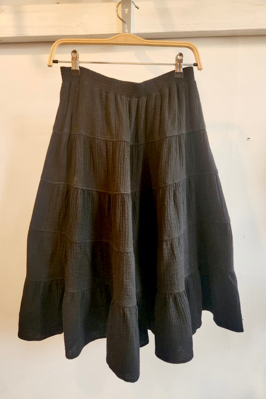 Cotton Gauze Boho Midi Skirt