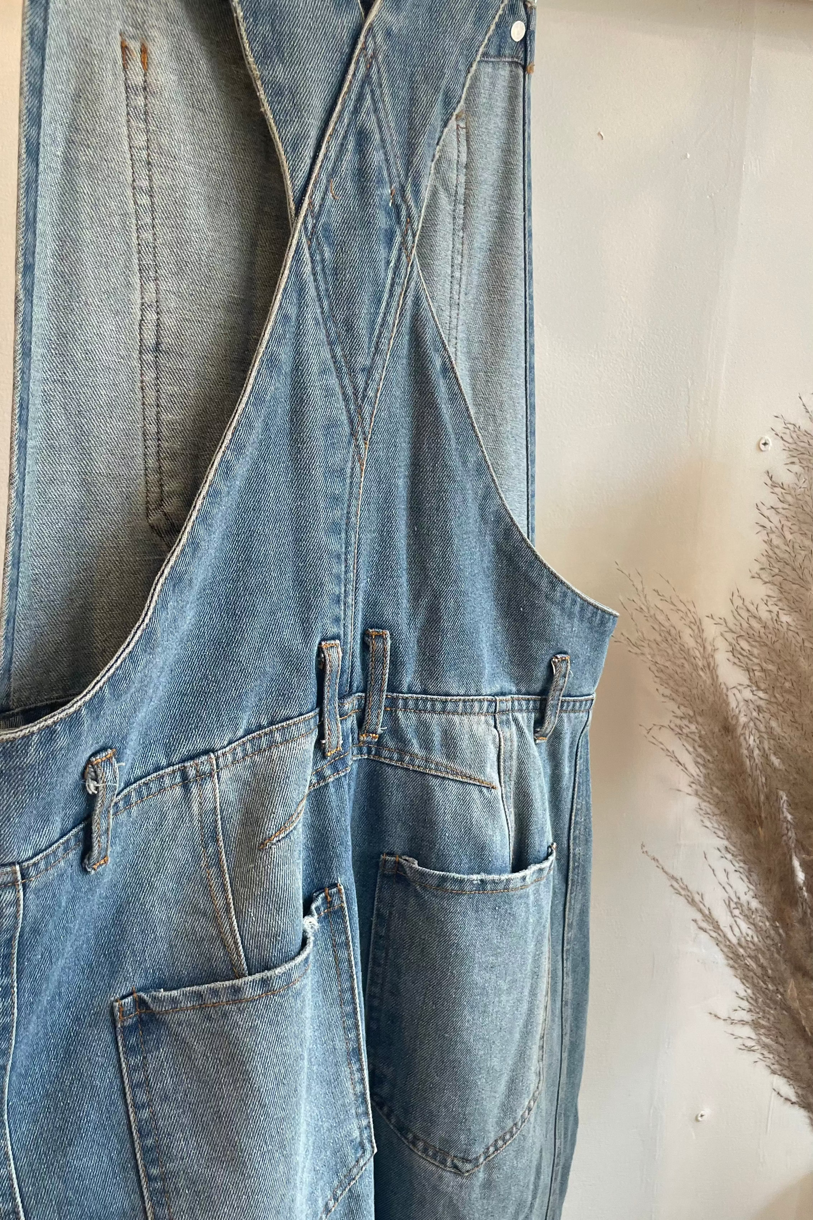 Final Sale - Barrel Leg Overalls