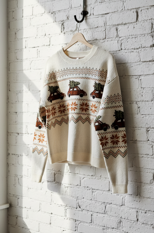 Christmas Tree Car Sweater