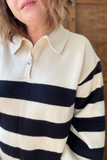 Collared Stripe Sweater