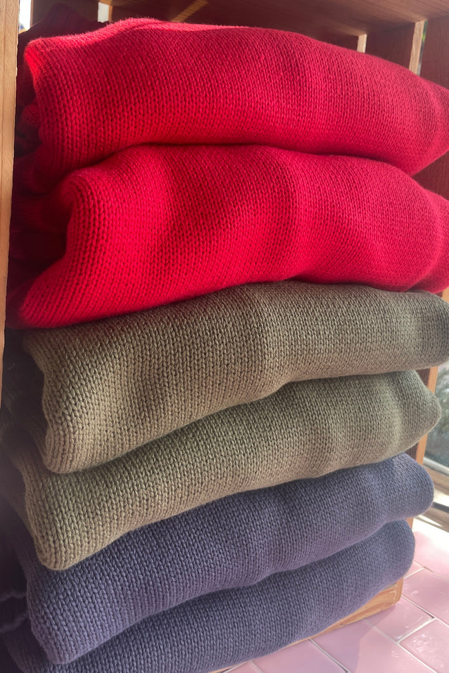 100% Cotton Crew Sweater