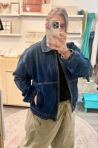 Denim Bomber Jacket