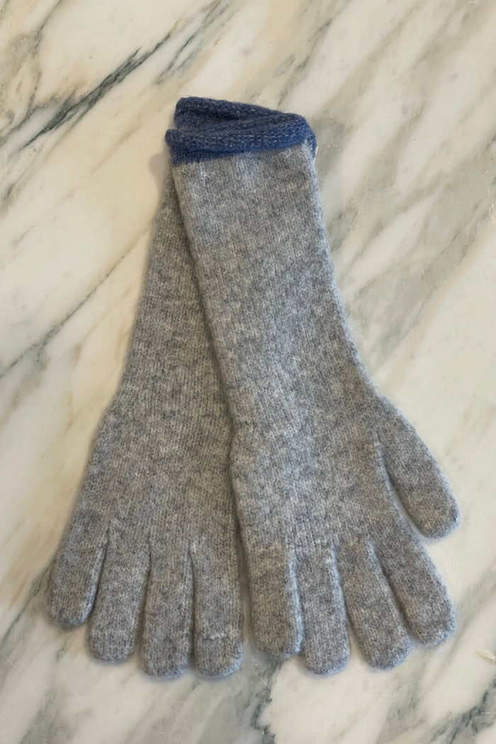 Wool Blend Knit Gloves