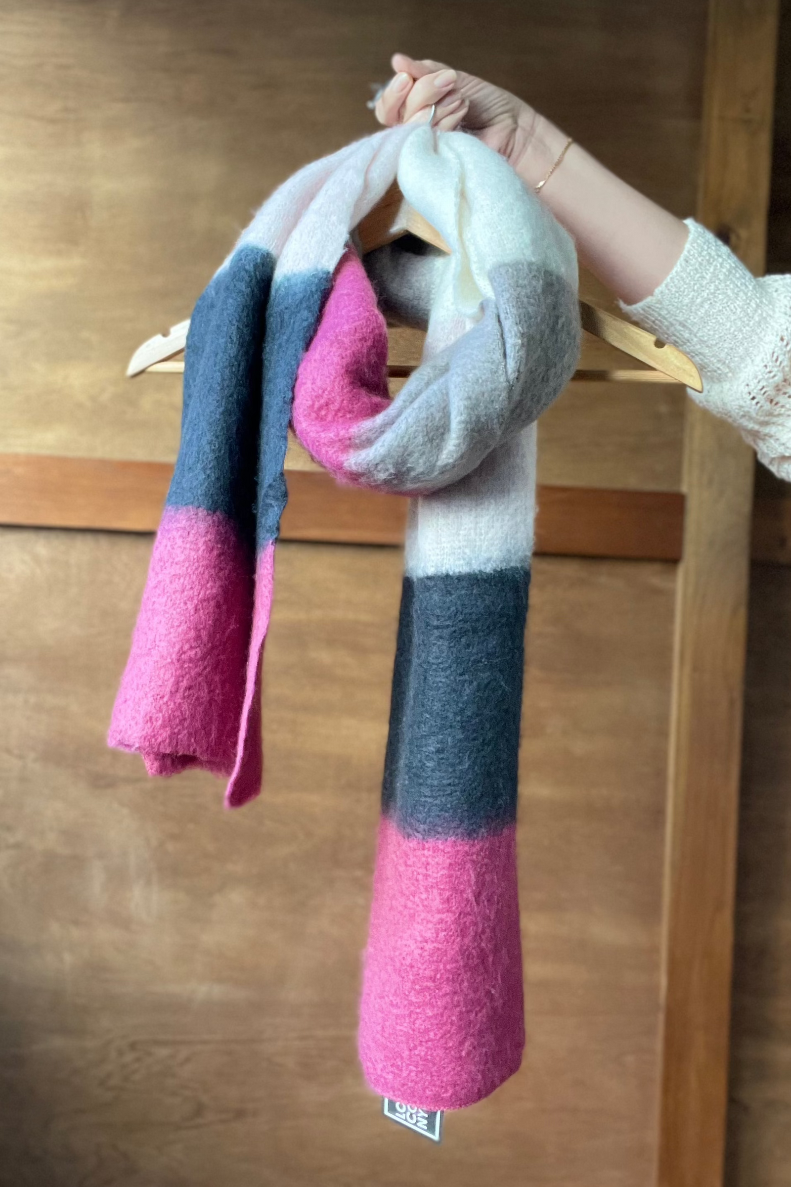 Color Block Cozy Scarf