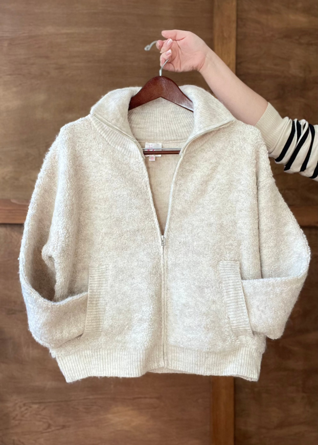 Zip Sweater Cardigan