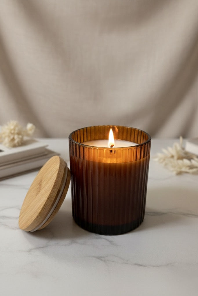 8 oz. Soy Candle in Amber Jar by Layer the Love