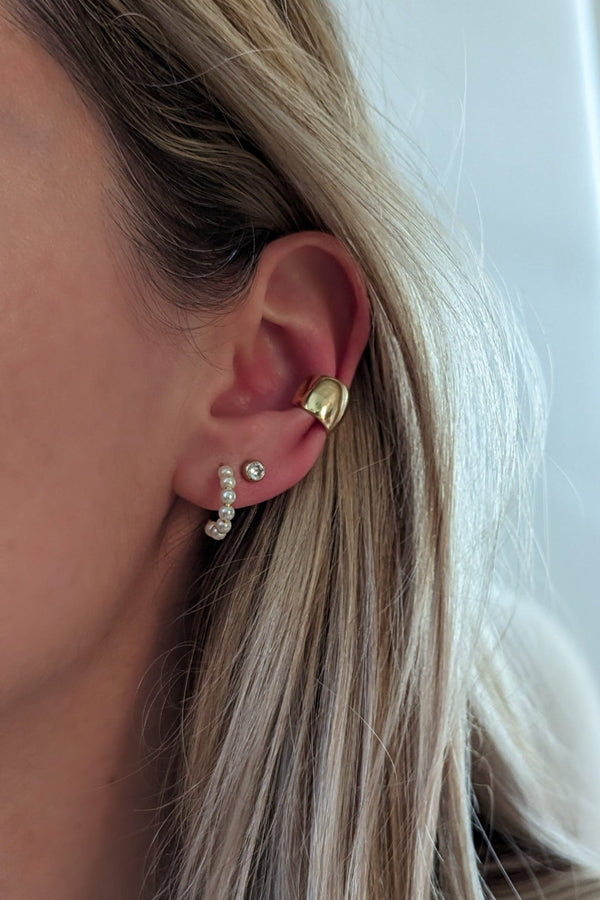 Jane Mini Pearl Hoops