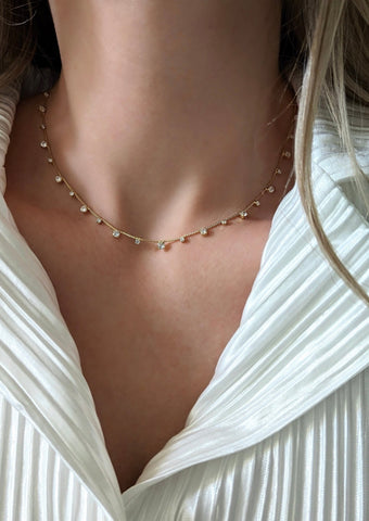 Gold Herringbone Bracelet by Layer the Love