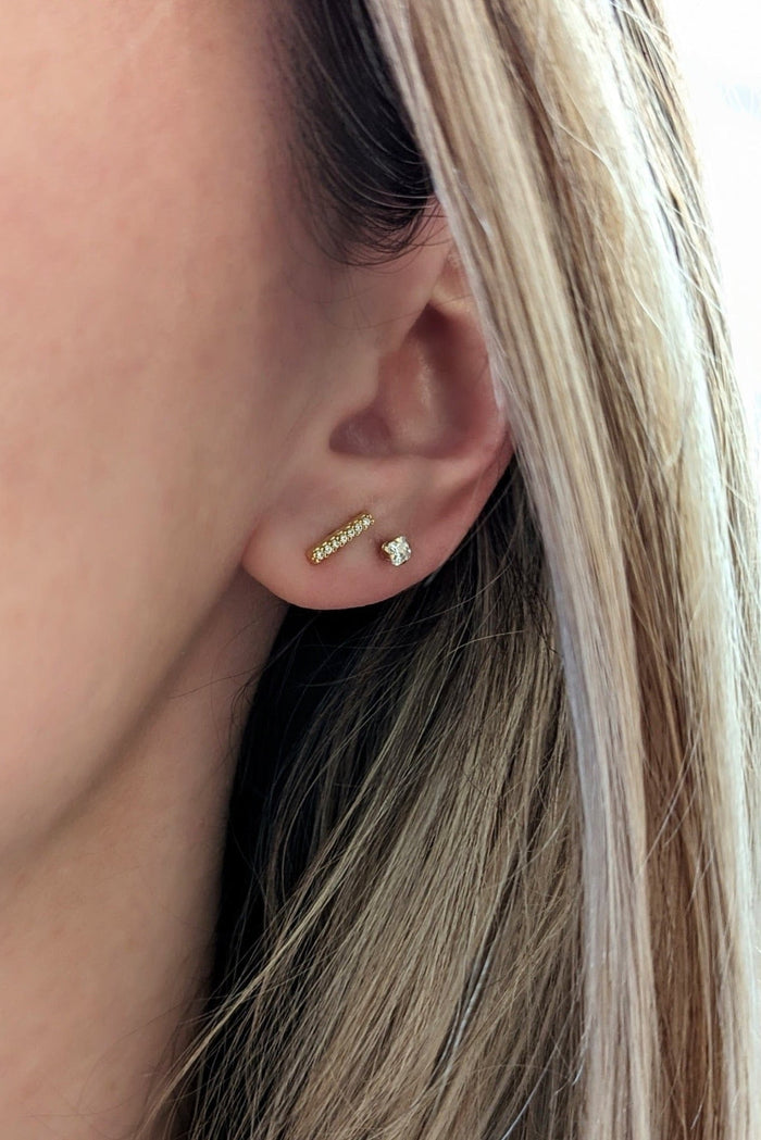 Sparkle Bar Studs by Layer the Love