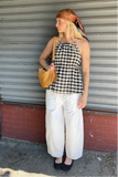 Gingham Babydoll Tank