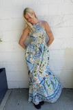 Tropic Bird Halter Maxi Dress