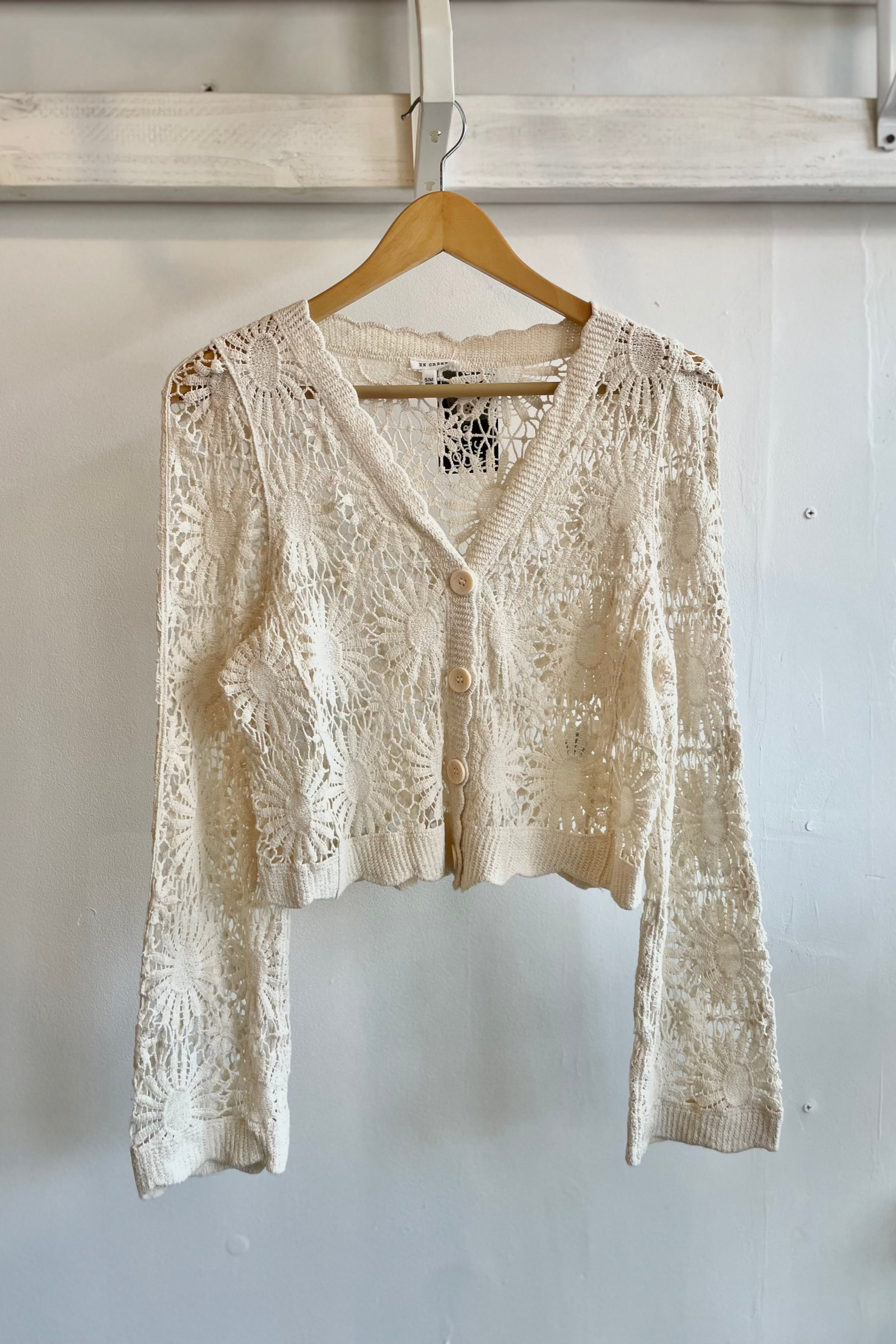 Flower Crochet Cardigan