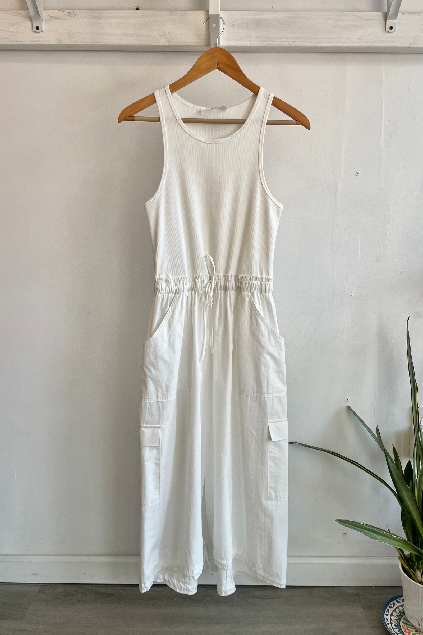 Mixed Tank Midi Dress