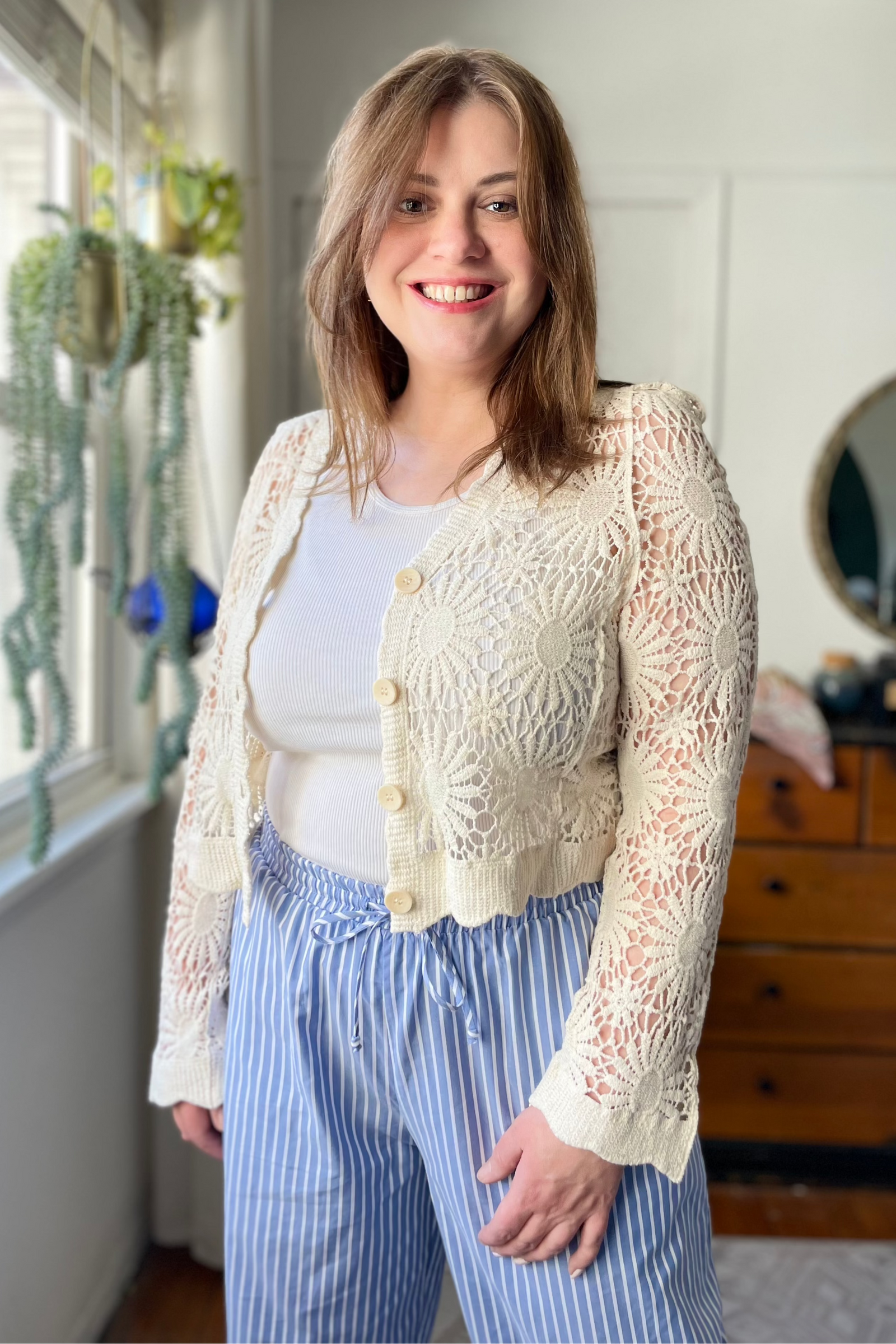 Flower Crochet Cardigan