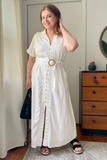 Cotton Linen Shirt Dress