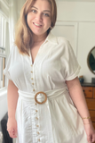 Cotton Linen Shirt Dress