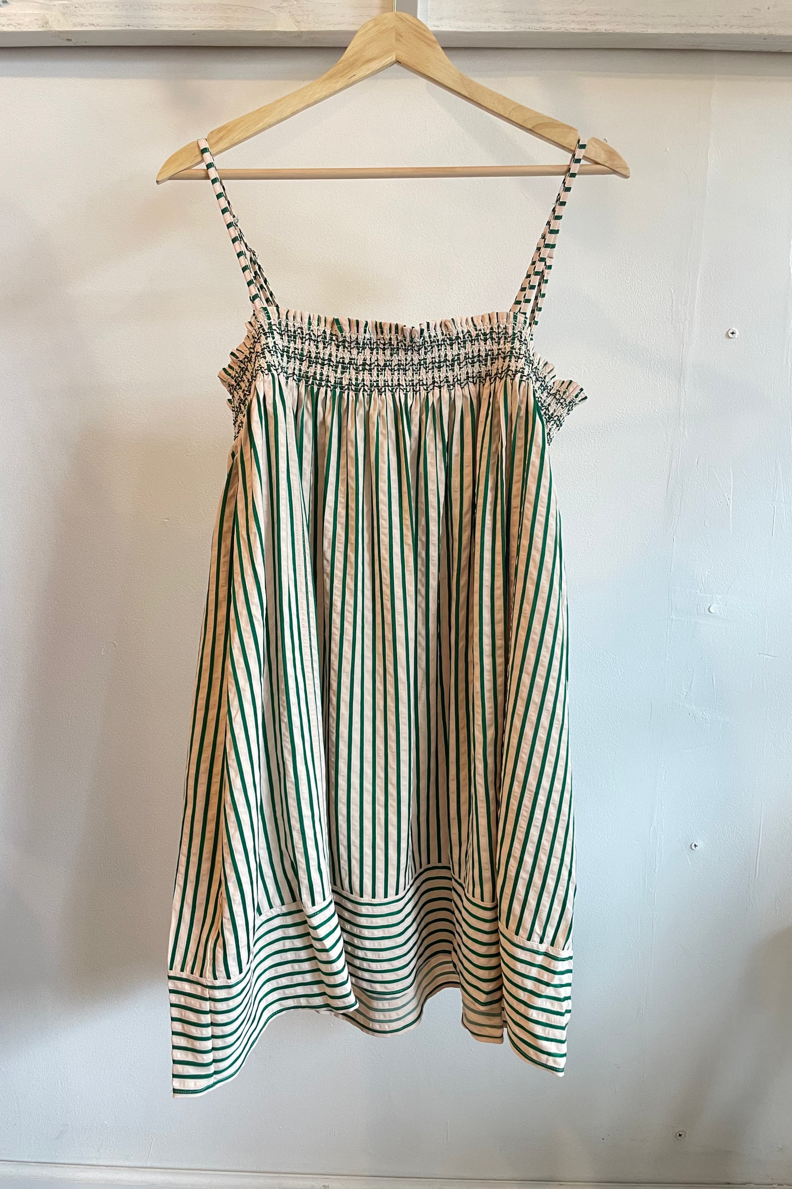 A Line Stripe Mini Dress